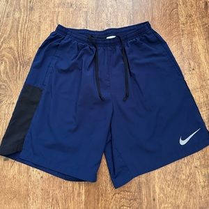 Men’s Nike Running Shorts, Dri-Fit, Navy Blue, Size MEDIUM